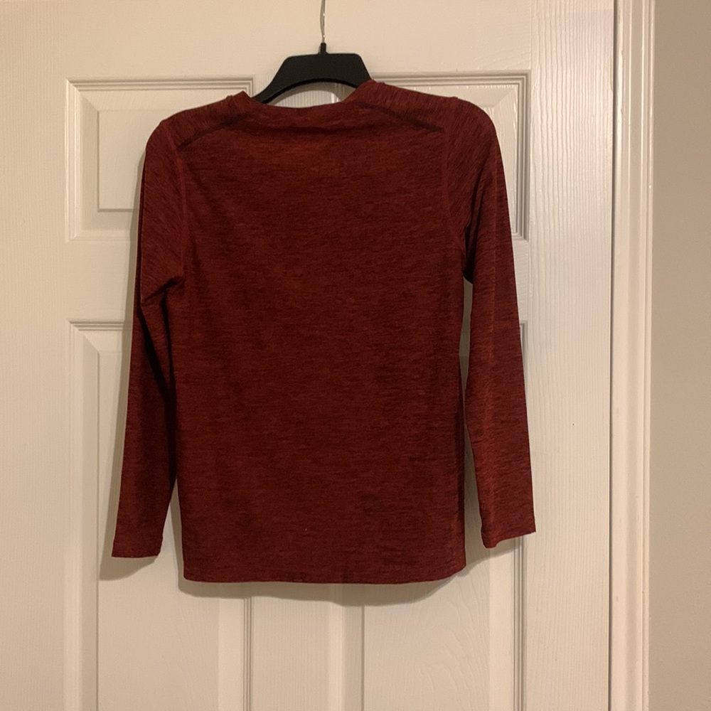 Red Russell Kids Thermal Dri-Power 360 Longsleeve Shirt - Picture 7 of 7